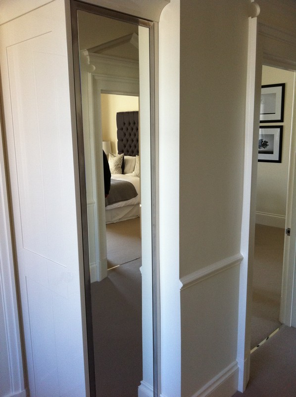 Full-length wardrobe mirror fitted in Coulsdon home