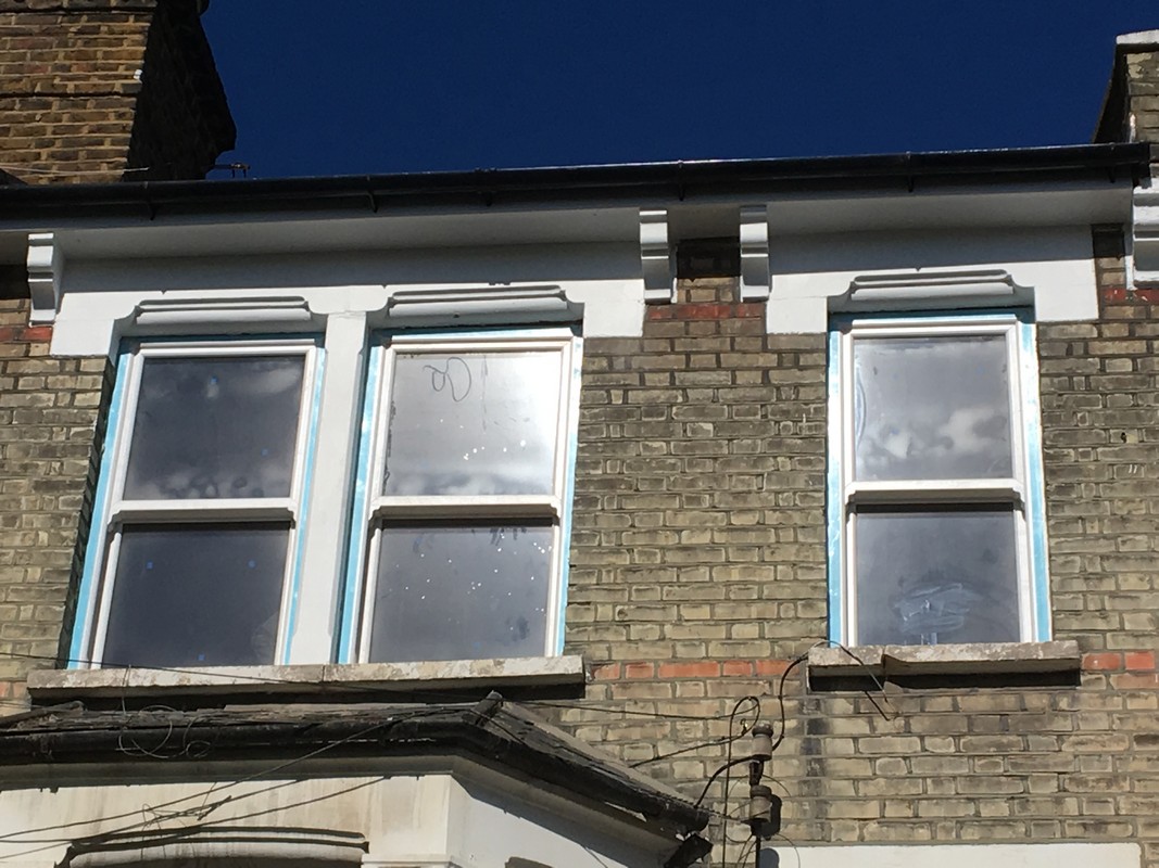 New uPVC sash windows fitted on Victorian terrace in Coulsdon